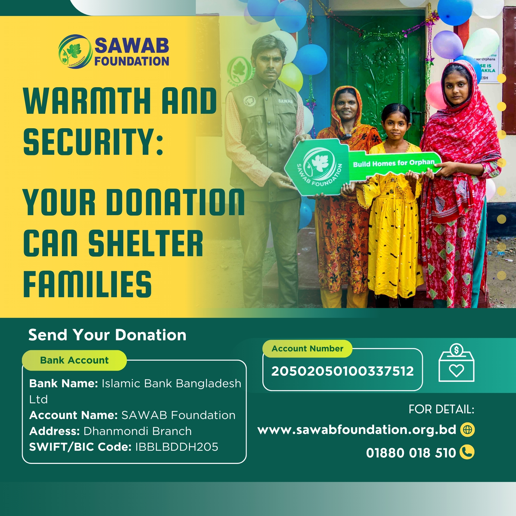 Warmth and Security: Your Donation Can Shelter Families